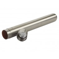 Tubo Humidor Adorini con igrometro - argento